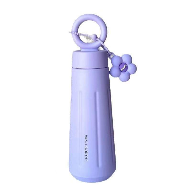 450ML High Value 316 Stainless Steel Thermos Cup Outdoor Portable Women's Petal Cup Creative Portable Fashion Travel Water Cup