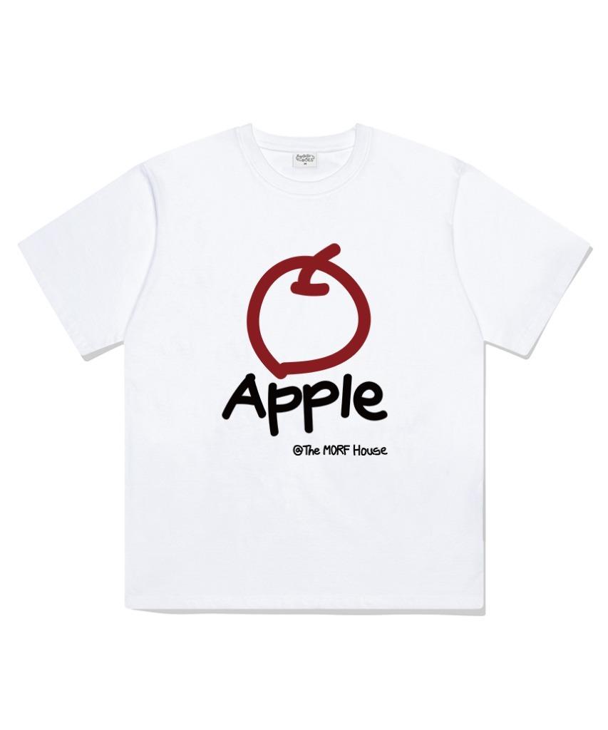 Deomopeuhauseu Apple Morf Oversized Short Sleeve T-Shirt White
