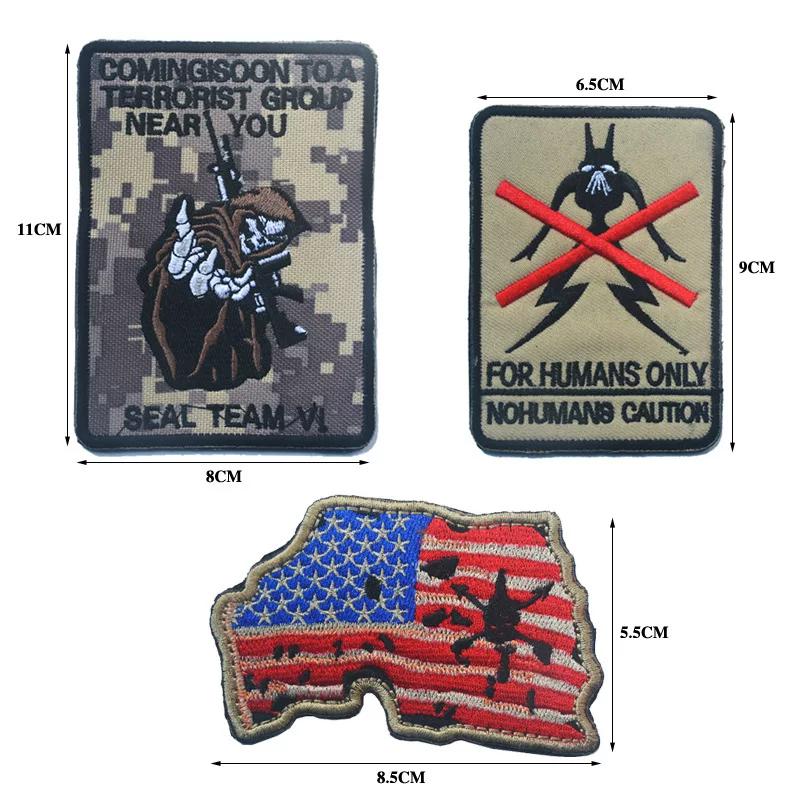 Map of the United States, District 9, SEAL Team 3, quality embroidered armband, Velcro patch
