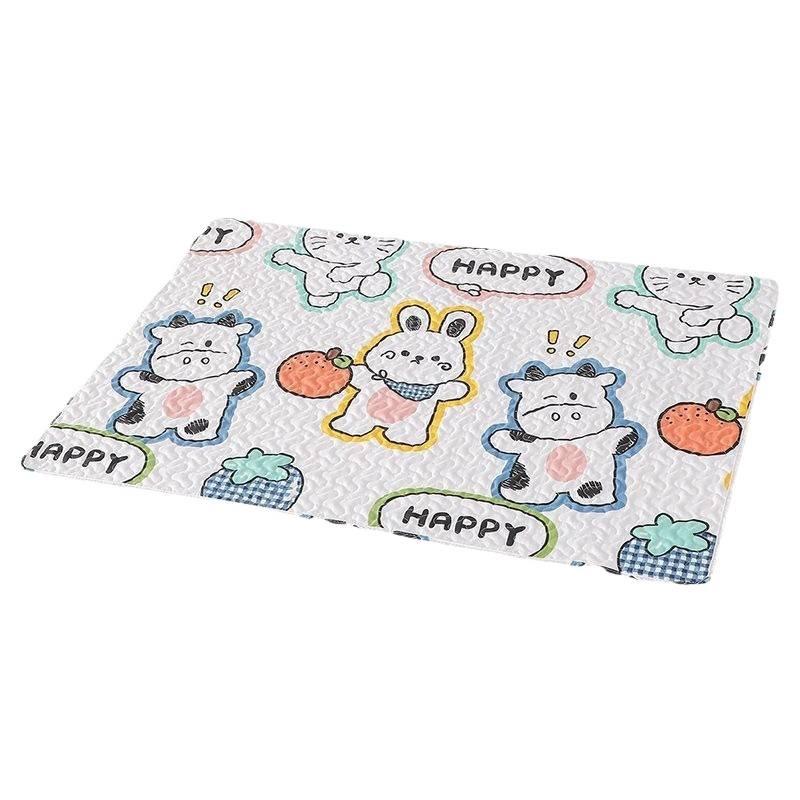 Reversible Cartoon Crawling Mat & Breathable Menstrual Pad for Dorms and Cribs