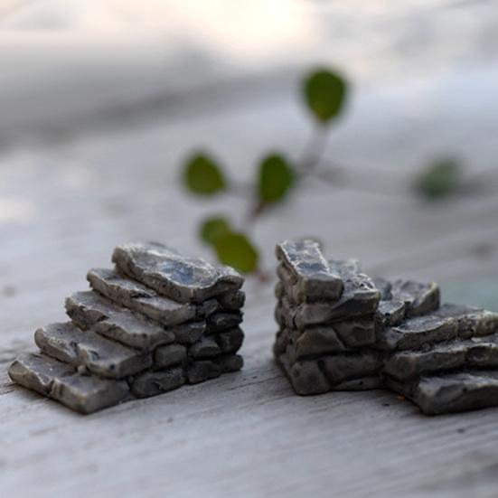 2/4Pcs Resin Horse Turtle Windmill Miniature Dollhouse Ornament Garden Decor