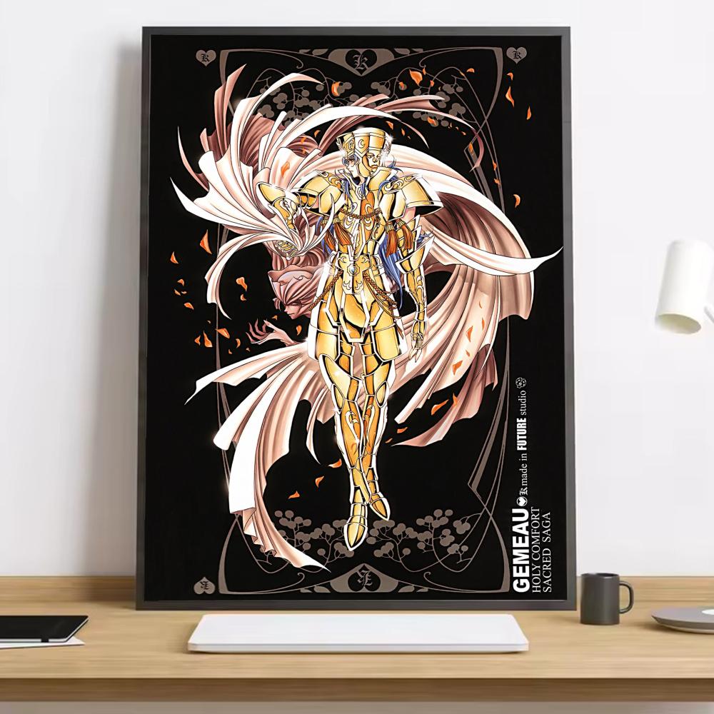 Saint Seiya Classic Anime Painting Calligraphy HD Canvas Poster Living Room Bedroom Bar Aesthetic Decoration