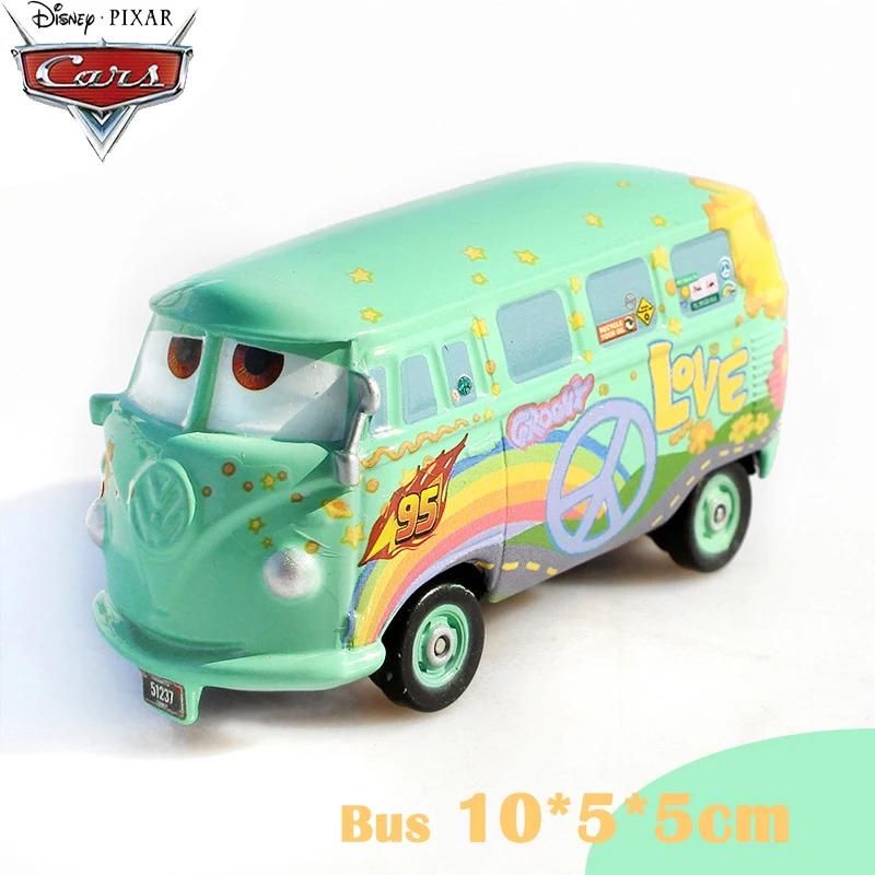 Disney Pixar Car 2 Lightning McQueen Finn McMissile Luigi Guido Sheriff Mater Flo 1:55 Die Cast Metal Alloy Children's Toy Car