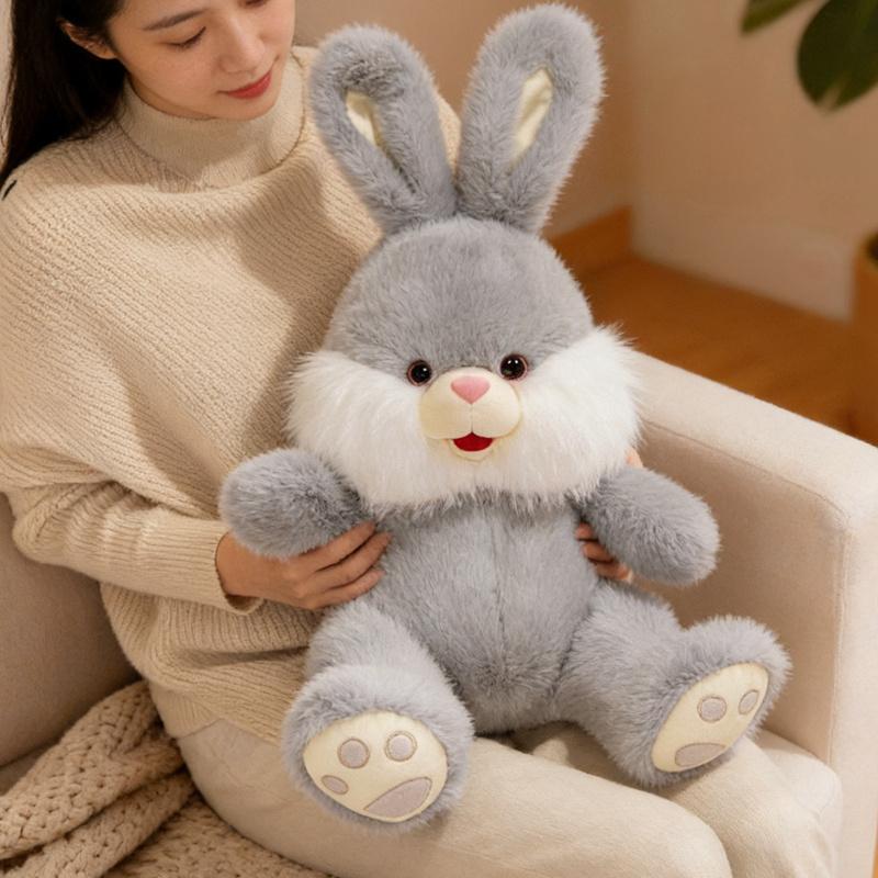 30cm Cute Rabbit Plush Toys Soft Stuffed Cartoon Animal Doll Kawaii Sitting Rabbit Toy Pillow for Birthday Gifts