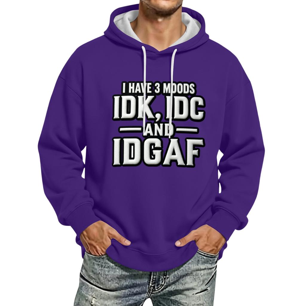 Men's Fashion Hoodie Pullover Casual Sweatshirt with Hood