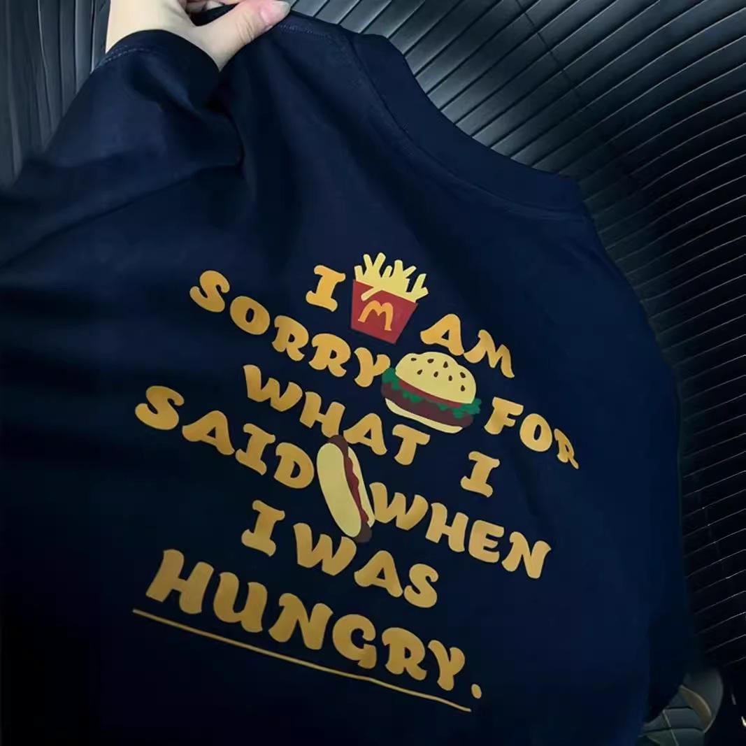 

Футболка унисекс oversize American Retro с коротким рукавом - 300 Catties - Летняя мода для мужчин и женщин M (for 80-100 catties) темно-синий