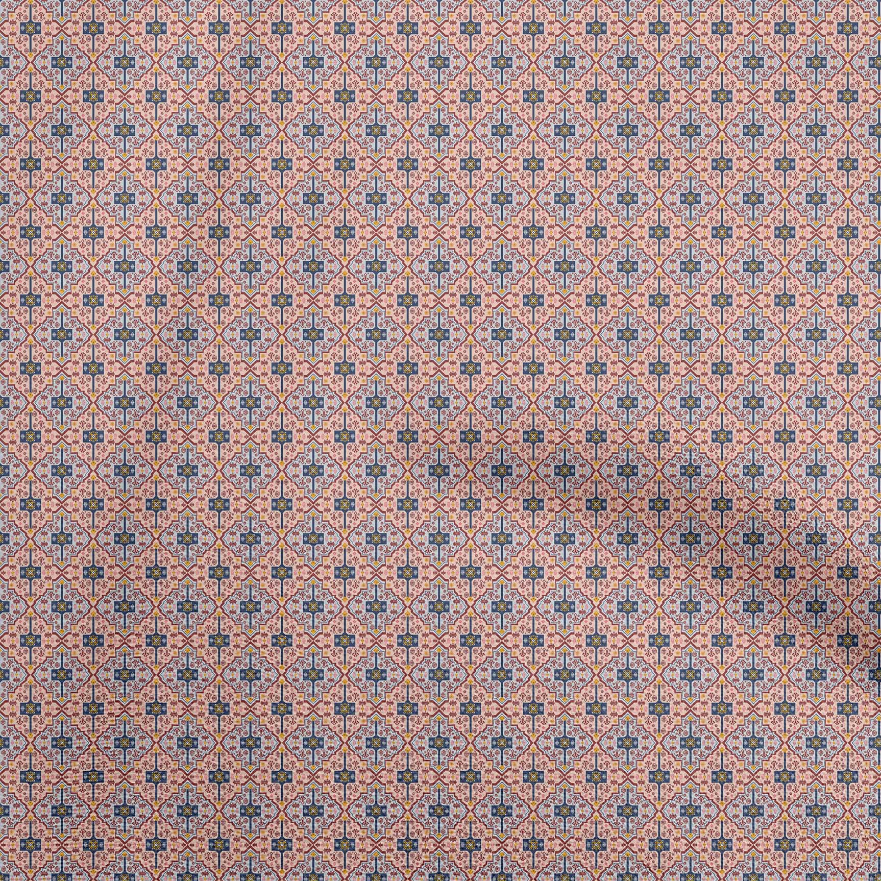 

OneOone Cotton Flex Grey Fabric Азіатська тканина Kilim для шиття у дворі, надрукована своїми руками Швейні приладдя для одягу, 40 дюймів 42 Inch Wide - Viscose Chiffon червоний