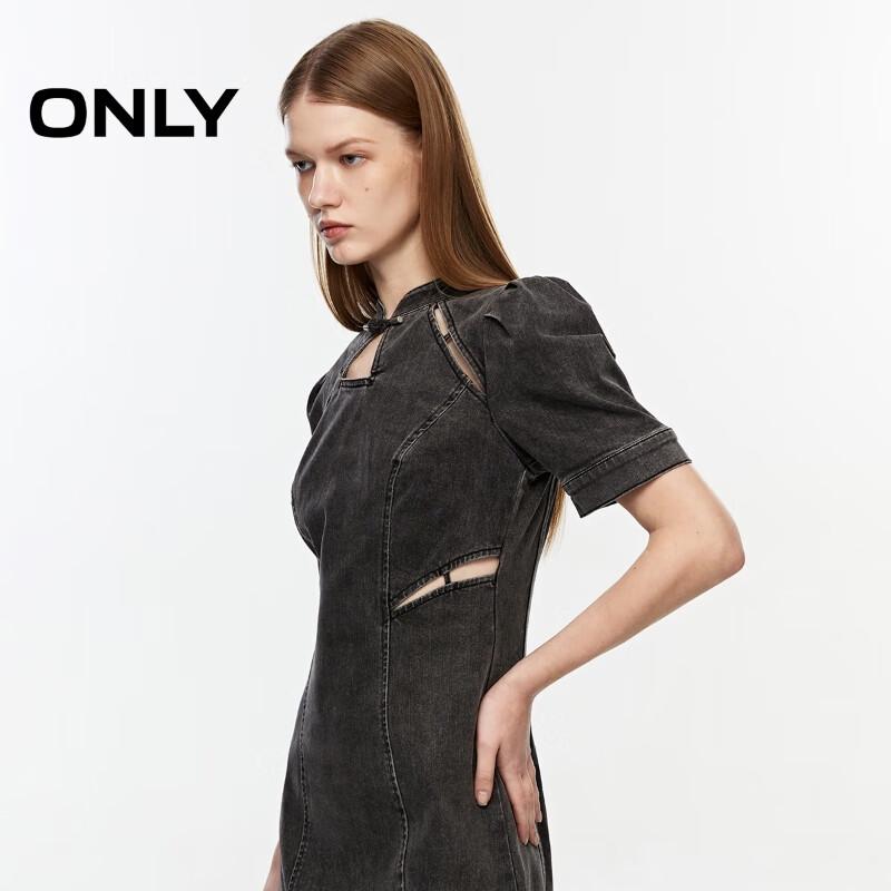 ONLY 2024 New Chinese Style Slim Denim Dress