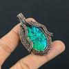 Australian Triplet Opal 999 Copper Wire Wrapped Pendant, Handmade Gemstone Jewelry Pendant Gift For Birthday