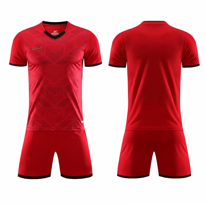 Комплект футбольной формы Мужская футболка с длинным рукавом Печатная одежда Форма для начальной школы Детская футбольная футболка для весенних тренировок XXS красный