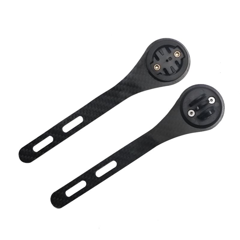 2022 Factory GPS Bike Computer Mount Holder Cycling 3K Carbon Mount Support Sports Camera Bicycle Parts Bracket чёрный