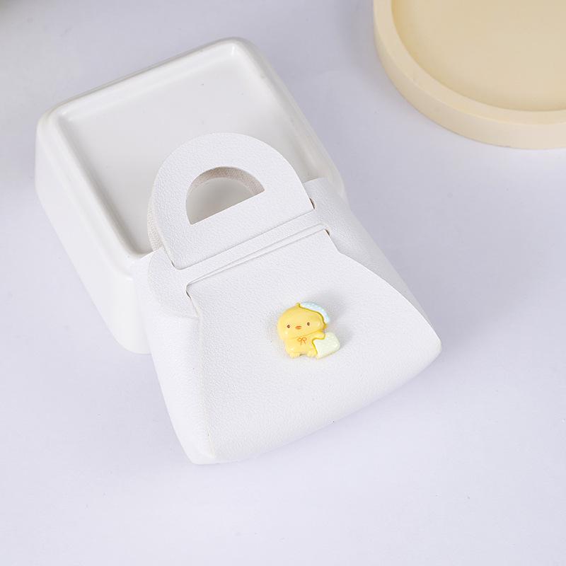 Cartoon Gelbe Enten-Greifautomaten-Schlüsselanhänger Macaron-Anhänger Münzbeutel Tasche