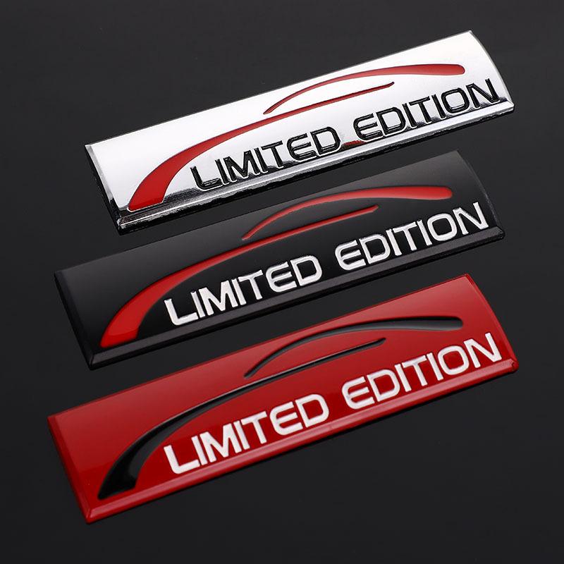 Kreatywna naklejka 3D metalowy samochód Chrome edycja limitowana naklejka z logo