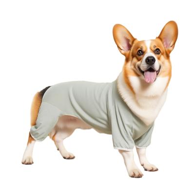 Pyjama d'été anti-perte pour chien, super doux, léger, vêtements pour grand chien, tissu coton extensible XL - 8XL