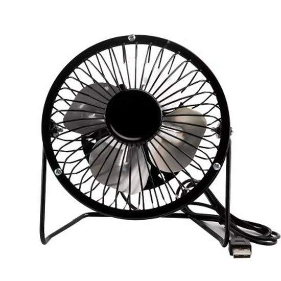 USB 4,68-Zoll Mini Schmiedeeisen Elektrischer Tischventilator für Büro und Wohnheim