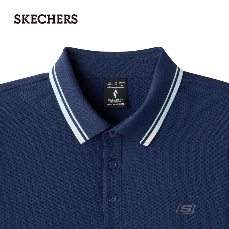 Skechers Men's Knit Short Sleeve Polo Shirt L126M009