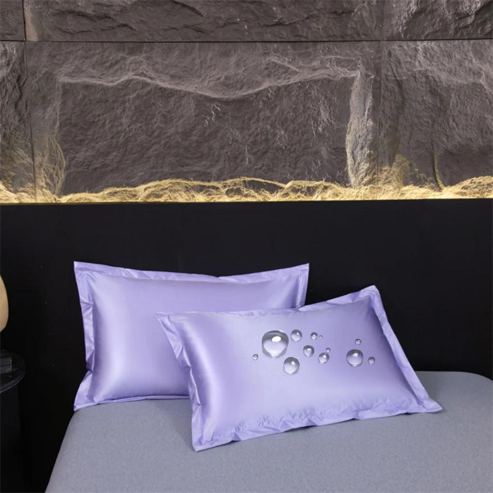 Waterproof Silk Silky Stain Pillowcase Silky Pillowcase Natural Silk Pillowcase Mulberry Silk Pillow Case Bedbug Proof & Allergy