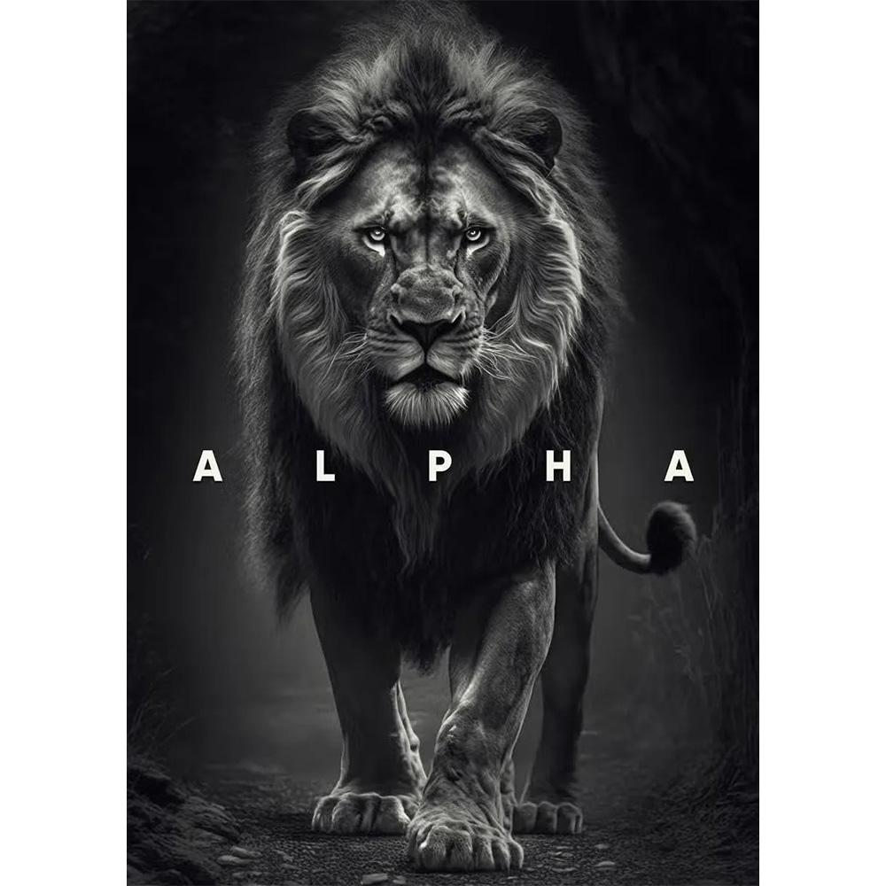 Animal Motivation Poster Panther Lion Motivational Canvas Posters Prints Canvas Painting Focus Conquer Fearless Mural Wall Decor
