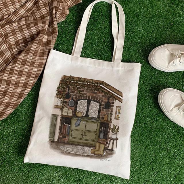 Kobiety Akwarela Zwierzęta Torba na zakupy wielokrotnego użytku Torba płócienna Torba Anime Torba Tote Harajuku Torba na ramię o dużej pojemności Torebka