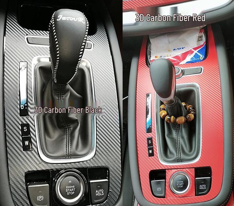Jetour X70 Interiér Samolepky a fólie s karbonovým vzorem na řadicí páku