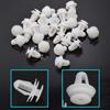 50pcs White Auto Bumper Fender Fastener Retainer Clips 8mm Hole Fixed Rivet Retainer Plastic Rivets Fastener Push Clips Custom