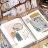 6Pcs Vintage Retro Decorative Stickers Can Be Written DIY Scrapbook Journal Planner Diary Album Craft Stickers