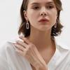 Luxurious Purple Diamond Stud Earrings in Niche Cool Style for Women