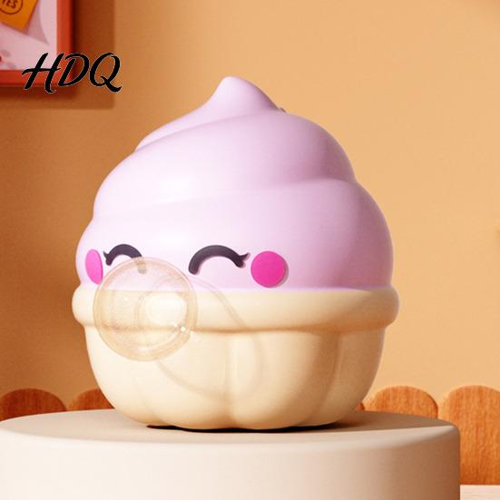 Toddler Stress Relief Toy Fast Food Bubble Popping Cartoon Hamburger French Fries Ice Cream Drumstick Cola Squeeze Office Worker Gift