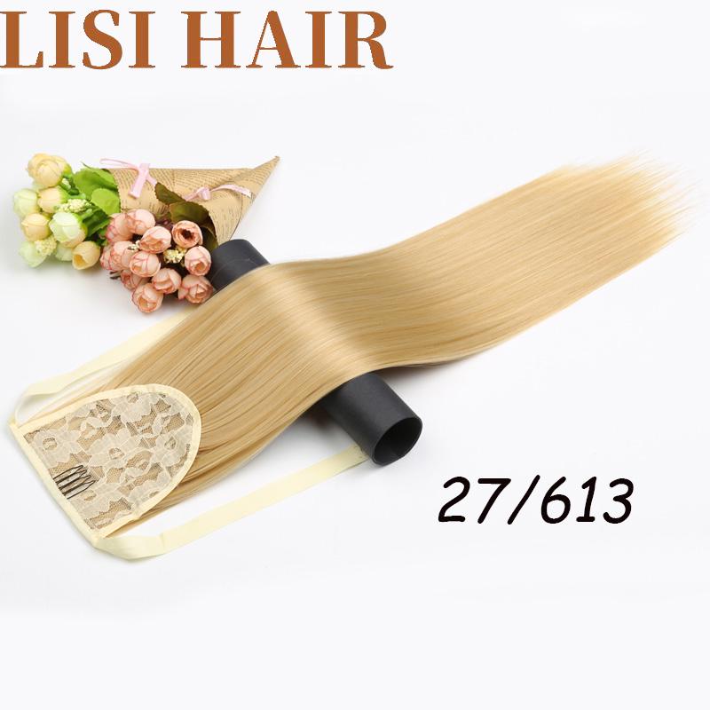 XINRAN Long Silky Straight Ribbon Drawstring Ponytail Pieces Available In Hair Extension