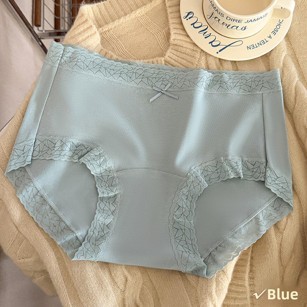 Ladies Summer New Sweet 10A Antibacterial Cotton Extended Middle Waist Triangle Briefs