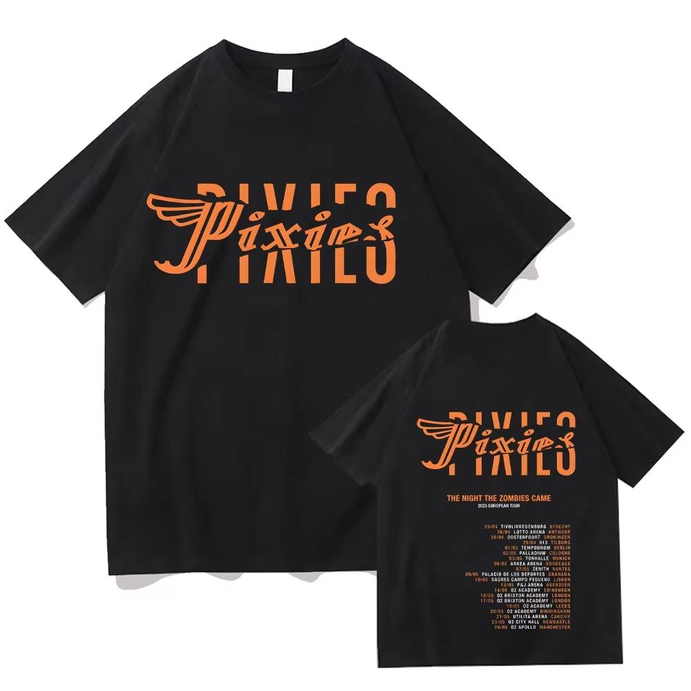 Pixies Band  Tshirt The Night The Zombies Came 2025 Pixies Band Tshirts for Women Men Short Sleeve Oversized Tops T Shirts
