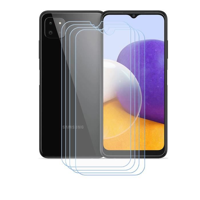 Film Protecteur - FZ - Samsung Galaxy A22 5G - Verre Trempé - HD - Anti-Chocs - 4 Pack