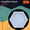 1Pcs Plastic Stepping Stone Paver 12.5x5cm Walkway Brick Mold  For Lawn Patio Yard Garden