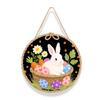New Wooden Hanging Decoration Round 2D Flat Hanging Sign Cartoon Pattern 20/30cm Craft Ornament Home Decoration