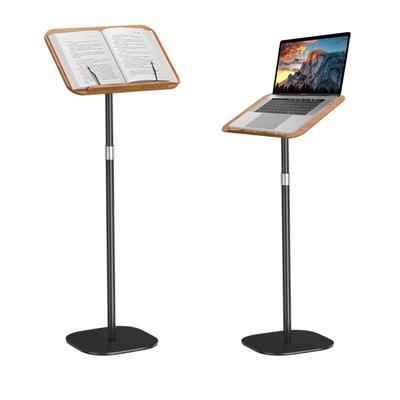POLESTO Okuma Kitabı Yükseklik Yan Sehpa Açı Metal Stabil Ahşap Tutucu Çizim Müzik ve Tabletler İçin Stand, 54cm-130cm Ayarlanabilir, Ayarlama,
