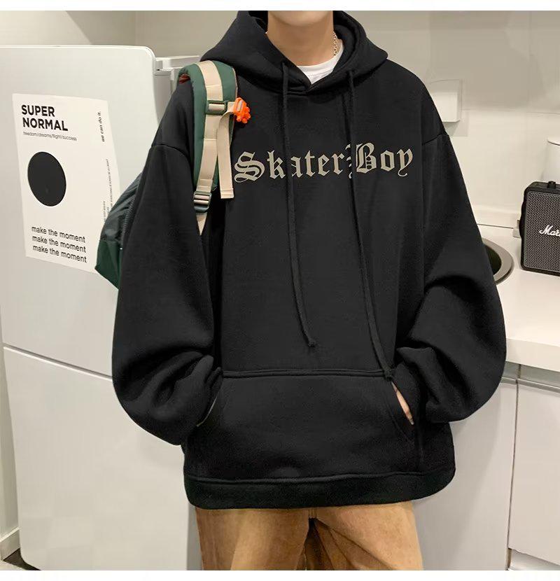 High-End European & American Streetwear Hoodie for Men - Oversized, Heavyweight, Trendy Autumn/Winter Jacket