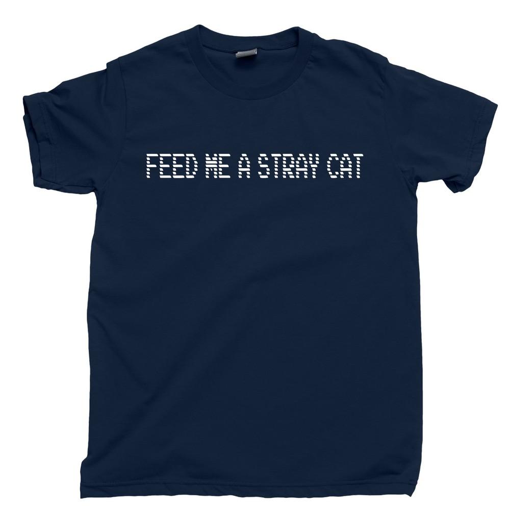 

Feed Me A Stray Cat T Shirt Return Some Videotapes American Psycho Dorsia Tee S
