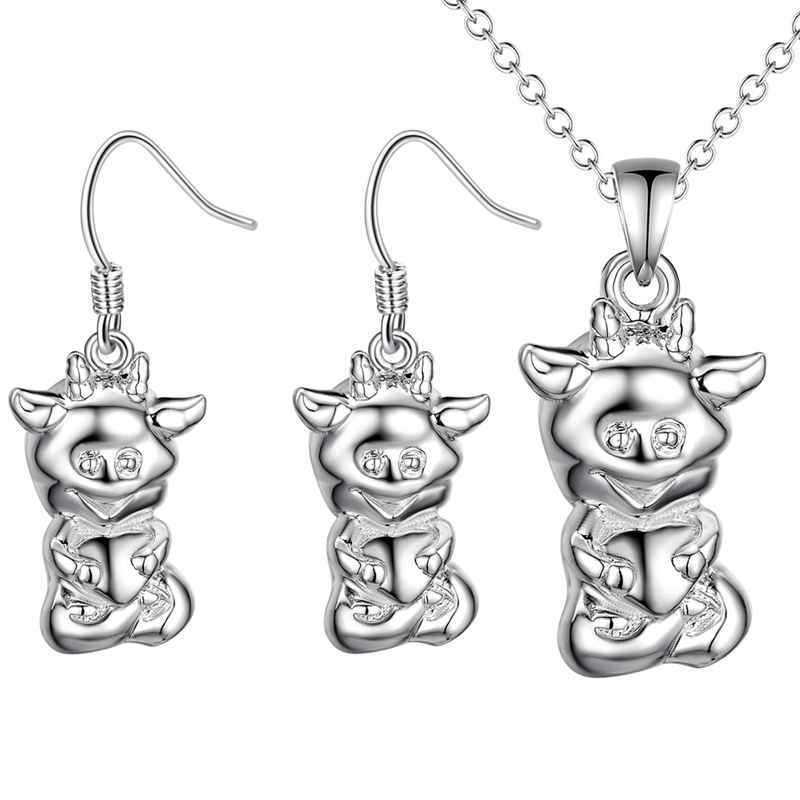 925 Sterling Silver Korean Animal Series Jewelry Set