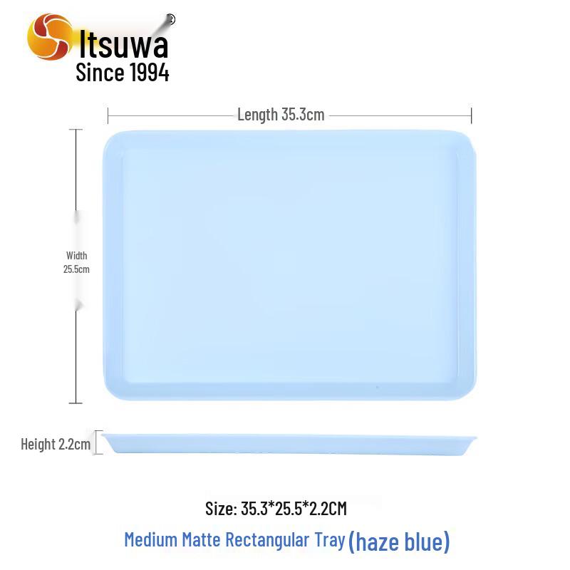 Wuhe Nordic Style Matte Melamine Rectangular Tray