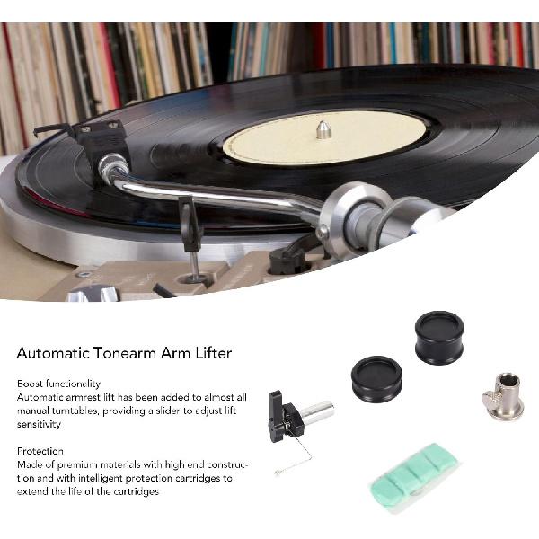 Automatický zdvihák ramienka, pre gramofón LP platne, profesionálny hliníkový nastaviteľný výška ramienka Bezpečnostný zdvihák pre prenosky