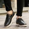 Italian Style Men's Genuine Leather Casual Shoes Outdoor Oxford Shoes Anti Slip Wear-resistant Men's Height Increasing Shoes