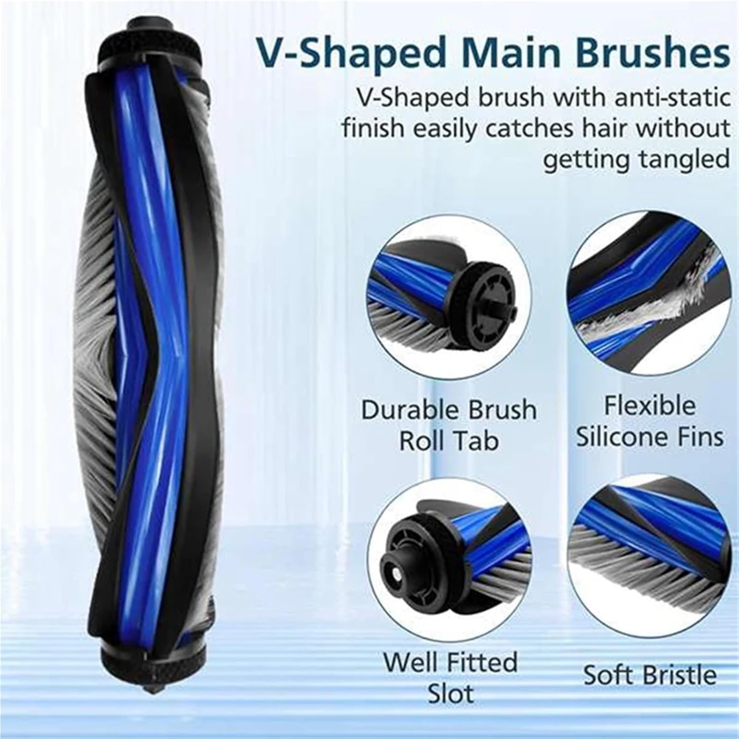 26PCS Compatible For Ecovacs Deebot X8 Pro Omni 26PCS Compatible For Ecovacs Deebot X8 Pro Omni Replacement Roller Hepa Side Brush Filter Dust Bag