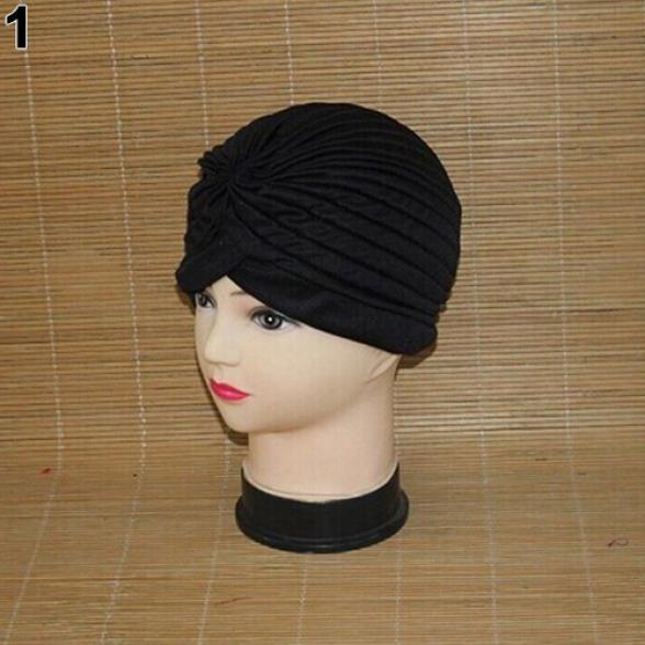 Femei Bandita Bumbac Turban Indian Stretchy Cap Wrap Cancer Yoga Casual
