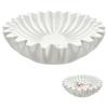 Sancks Serving Dish Artistic Scalloped Resin Decorative Bowl For Living Room Bedroom Storage And Display