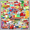 50PCS Cute Train Transportation Stickers for Phone Cases, Desktops, Water Cups, and Refrigerators