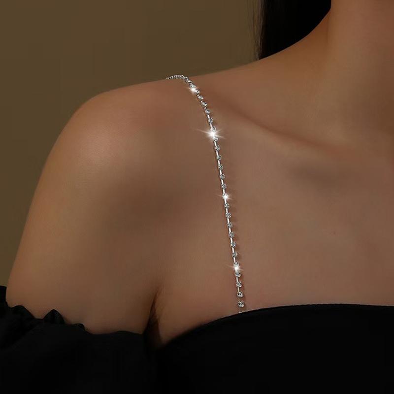 Shoulder Straps  Underwear Straps Metal Bra Straps Non-Slip Sexy Invisible Cool Women Bra Strap For Decor