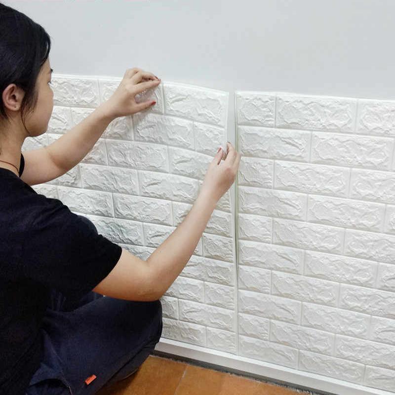 1/5/10PCS 35*38.5CM Foam 3d Stereo Wallpaper  Anti-collision Flexible Packaging Decoration Waterproof Wallpaper