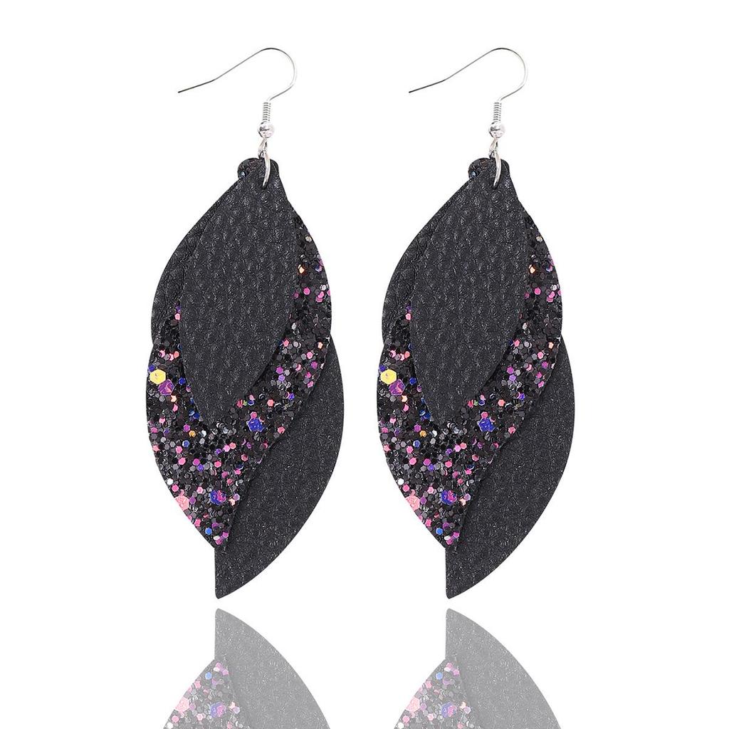 Stylish PU Leather Earrings: Creative Designs & Shapes