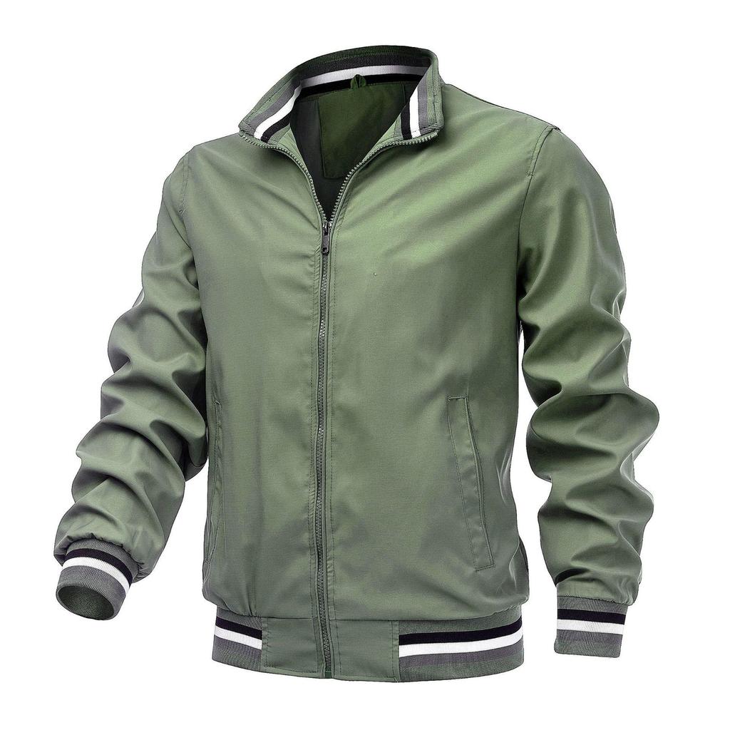 Men's Casual Solid Color Jacket - Spring/Autumn Sportswear