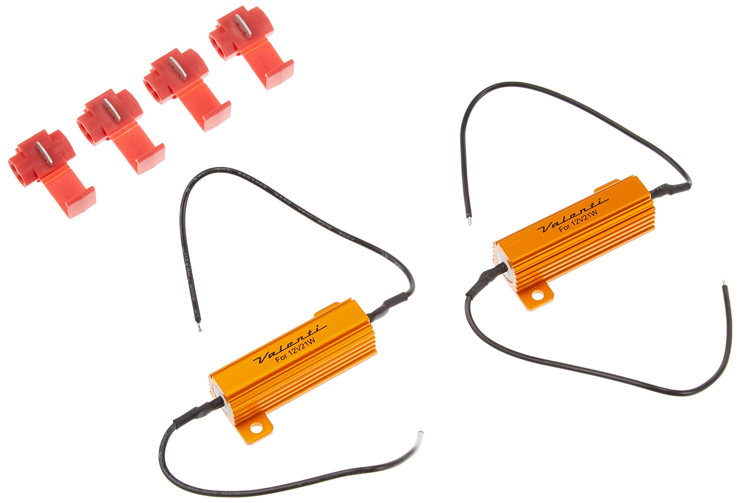 

VALENTI Turn Signal High Flash & Light Bulb Burnout Warning Prevention Resistor (Equivalent to 21W Light Bulb) For Domestic/Imported Car Turn Sig